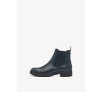 Chelseaboots TAMARIS, Damen, Gr. 42, blau (navy), Elastischer Einsatz, Lederimitat, unifarben, Schuhe Chelseaboots, Stiefelette, Businessschuh mit beidseitigem Stretcheinsatz (12915225-42) navy