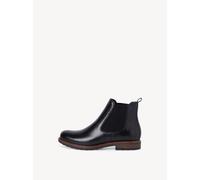 Tamaris Damen Chelsea Boots, Frauen Stiefeletten,Schlupfstiefel,flach,Boots,Stiefel,Bootee,Booties,halbstiefel,Black Leather,36 EU
