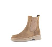 Chelseaboots GABOR "Chelsea Boot Rauleder", Damen, Gr. 40,5, beige, Schuhe Chelseaboots (36838500-40,5) beige