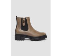 s.Oliver Damen Chelsea Boots mit Reißverschluss Vegan, Braun (Dark Taupe), 39 EU