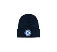 (Chelsea) Chelsea FC Emblem Strick-Stretch-Kappe - Schwarze Wintermütze [JUN] Chelsea