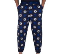 Chelsea FC Herren Lounge-Hose, Pyjamahose - Original-Fußballgeschenk - Elastischer Bund - Marineblau - 2XL