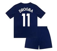 Chelsea FC - Jungen Schlafanzug - Offizielles Merchandise - Geschenk für Fußballfans - Blau - Blau Drogba - 10-11 Jahre