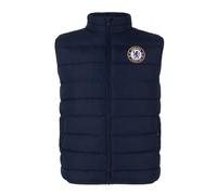 Chelsea FC - Jungen Steppweste - Offizielles Merchandise - Dunkelblau mit Reißverschluss - 10-11 Jahre
