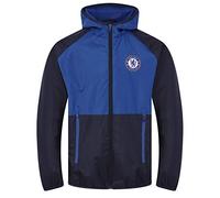 Chelsea FC - Jungen Wind- und Regenjacke - Offizielles Merchandise - Dunkelblau - 10-11 Jahre