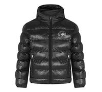 Chelsea FC - Jungen Winter-Steppjacke mit Kapuze - Offizielles Merchandise - Geschenk für Fußballfans - Schwarz - 4-5 Jahre