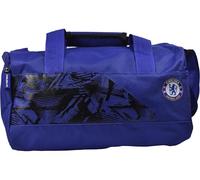 Chelsea FC Offizielle Blaue Sporttasche, kleine Größe mit Club-Logo, geometrisches Muster, Verstellbarer Schultergurt