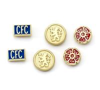 The Carat Shop Ohrstecker Chelsea Football Club – 3er-Set, Zink, Einheitsgröße, kein Edelstein