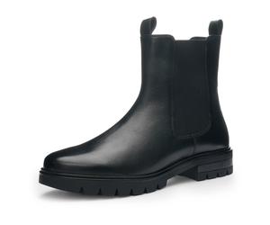 Chelseaboots ARA "CAMBRIDGE", Damen, Gr. 7 (40,5), schwarz, Glattleder, unifarben, Schuhe Chelseaboots, Schlupfstiefel in bequemer Schuhweite G (= weit) (83068701-7) schwarz