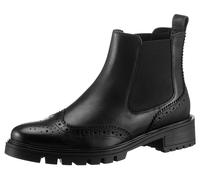 Chelseaboots ARA "TULSA", Damen, Gr. 4 (37), schwarz, Elastischer Einsatz, Glattleder, Lyralochung, Schuhe Chelseaboots, Stiefelette, Schlupfboots mit Lyralochung, G-Weite (weit) (38998827-4) schwarz