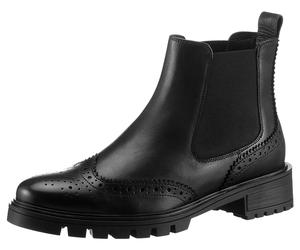Chelseaboots ARA "TULSA", Damen, Gr. 4,5 (37,5), schwarz, Elastischer Einsatz, Glattleder, Lyralochung, Schuhe Chelseaboots, Stiefelette, Schlupfboots mit Lyralochung, G-Weite (weit) (38998827-4,5) sc