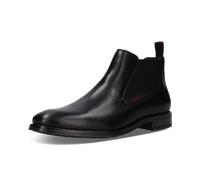 Chelseaboots BUGATTI, Herren, Gr. 44, schwarz, Nappaleder, Basic, Schuhe Chelseaboots, Schlupfstiefelette, Festtagsschuh, Business-Schuh mit Stretch (62792737-44) schwarz