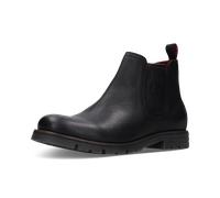 Stiefelette BUGATTI "bugatti Stiefelette Leder", Damen, Gr. 46, schwarz, Leder, Schuhe Stiefelette (43162009-46) schwarz