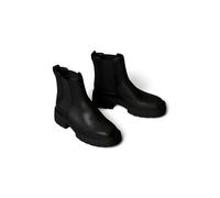 Chelseaboots CALVIN KLEIN JEANS "CHUNKY CHELSEA BOOT LTH", Damen, Gr. 41, schwarz, Elastischer Einsatz, Leder, unifarben, Schuhe Chelseaboots, Schlupfboots, Chelseaboot in bequemer Form (24286534-41)