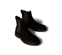 Chelseaboots CALVIN KLEIN JEANS "COMBAT ESS CHELSEA BOOT SU", Herren, Gr. 44, schwarz, Veloursleder, unifarben, Schuhe Chelseaboots, Stiefelette, Schlupfboots, Profilsohle, mit Anziehlasche (74673443-