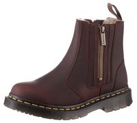 Chelseaboots DR. MARTENS "2976 Alyson", Damen, Gr. 40, rot (rotbraun), Leder, unifarben, Schuhe Chelseaboots, Chunky Boots, Plateau Schuh, Boots mit Blockabsatz (65460838-40) rotbraun