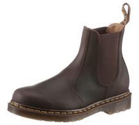 Chelseaboots DR. MARTENS "2976 CRAZY HORSE", Herren, Gr. 40, braun (dunkelbraun), Leder, Schuhe Chelseaboots, Boots, Stiefel mit praktischer Anziehlasche (33467616-40) dunkelbraun