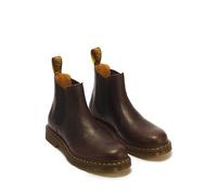 Chelseaboots DR. MARTENS "2976 Dark Brown Ambassador", Damen, Gr. 41, braun (dunkelbraun), Leder, Schuhe Chelseaboots, Stiefelette, Boots mit typischer Kontrastnaht (11416751-41) dunkelbraun