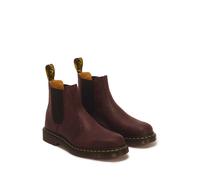 Chelseaboots DR. MARTENS, Herren, Gr. 39, braun (dunkelrot), Leder, used, Schuhe Chelseaboots, Blockabsatz, Stiefelette mit Stretcheinsätzen (57321905-39) dunkelrot