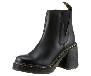 Chelseaboots DR. MARTENS "Spence", Damen, Gr. 39, schwarz, Leder, Schuhe Chelseaboots, Blockabsatz, Festival, Stiefelette, Schlupfschuh mit Plateausohle (94187522-39) schwarz