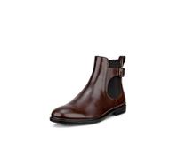 Chelseaboots ECCO "ECCO DRESS CLASSIC 15", Damen, Gr. 38, braun, Leder, Schuhe Chelseaboots, Schlupfboots, Stiefelette, Business-Boots mit Stretcheinsätze (70671600-38) braun