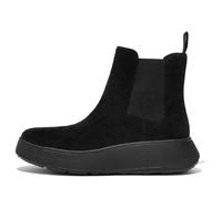 Boots FitFlop F-Mode Suede Flatform Chelsea Boots Women All Black-Schuhgröße 37