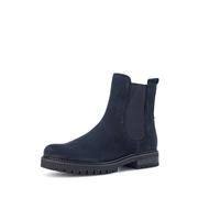 Chelseaboots GABOR "Chelsea Boot Rauleder", Damen, Gr. 38,5, blau, Schuhe Chelseaboots (40794742-38,5) blau