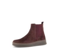 Chelseaboots GABOR "Chelsea Boot Rauleder", Damen, Gr. 38, rot, Schuhe Chelseaboots (31548015-38)