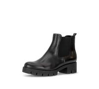 Chelseaboots GABOR, Damen, Gr. 37, wärmend, schwarz, Elastischer Einsatz, Kalbsleder, unifarben, Schuhe Chelseaboots, Blockabsatz, Herbstboots mit Stretcheinsatz an der Außenseite, Topseller (39020631