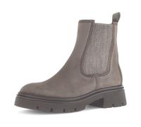 Chelseaboots GABOR, Damen, Gr. 38, taupe, Elastischer Einsatz, Veloursleder, unifarben, Schuhe Chelseaboots, Blockabsatz, Businessschuh mit Best Fitting-Ausstattung (93911421-38)