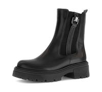 Chelseaboots GABOR, Damen, Gr. 39, schwarz, Kalbsleder, unifarben, Schuhe Chelseaboots, Blockabsatz, Bikerboots mit Best Fitting-Ausstattung (11574316-39) schwarz