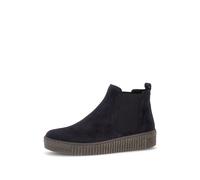 Chelseaboots GABOR, Damen, Gr. 40, ocean, Elastischer Einsatz, Veloursleder, unifarben, Schuhe Chelseaboots, Schlupfboots mit beidseitigem Stretcheinsatz (12433215-40) ocean