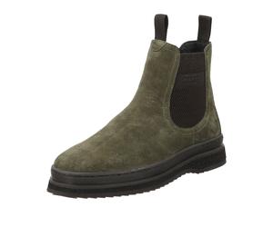 Chelseaboots GANT "BLISTOWN", Herren, Gr. 44, grün (khaki, braun), Schuhe Chelseaboots, Stiefelette, Schlupfboots mit seitlichen Elastikeinsätzen (10774654-44) khaki, braun