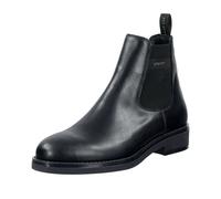 Chelseaboots GANT "Prepdale", Herren, Gr. 43, schwarz, Leder, Schuhe Chelseaboots, mit Stretcheinsatz (91255343-43)