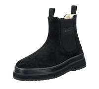 Chelseaboots GANT "Sistown", Damen, Gr. 39, schwarz, Veloursleder, Schuhe Chelseaboots, Winterboots, Schlupfboots mit Strecheinsatz und Plateausohle (65831314-39) schwarz