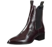 Chelseaboots GANT "ST BROOMLY", Damen, Gr. 41, braun (dunkelbraun), Rindsleder, Schuhe Chelseaboots, Stiefelette, Schlupfboots mit Stretcheinsätze, spitze Form (53561611-41) dunkelbraun