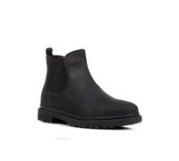Chelseaboots GEOX "U ANDALO", Herren, Gr. 44, schwarz, Leder, Textil, Schuhe Chelseaboots, mit atmungsaktiver GEOX Spezial Membrane (87198315-44) schwarz