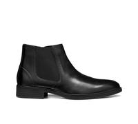 Chelseaboots GEOX "U THORIAN", Herren, Gr. 40, schwarz, Nappaleder, festlich, Schuhe Chelseaboots, feine Stiefelette mit Stretcheinsatz (41274255-40) schwarz