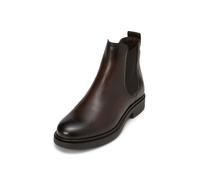 Chelseaboots MARC O'POLO "aus edlem Rindleder", Damen, Gr. 36, braun (schwarz braun), Obermaterial: 100% Leder (Schaf), unifarben, Schuhe Chelseaboots (43269307-36) schwarz braun
