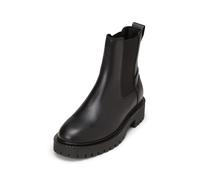 Marc O'Polo Damen Chelsea Boots aus Leder mit elastischen Einsätzen Schwarz Größe 38