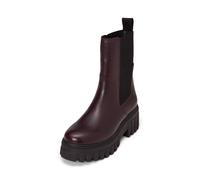Chelseaboots MARC O'POLO "aus edlem Rindleder", Damen, Gr. 38, schwarz plum, Obermaterial: 100% Leder, unifarben, Schuhe Chelseaboots (82518148-38) schwarz plum