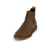 Chelseaboots MARC O'POLO "aus geöltem Veloursleder", Herren, Gr. 43, braun (schwarz taupe), Obermaterial: 100% Leder, unifarben, Schuhe Chelseaboots (48026524-43) schwarz taupe