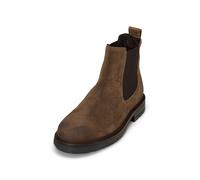 Chelseaboots MARC O'POLO "aus geöltem Veloursleder", Herren, Gr. 48, braun (schwarz taupe), Obermaterial: 100% Leder, unifarben, Schuhe Chelseaboots (24260412-48) schwarz taupe