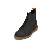 Chelseaboots MARC O'POLO "aus softem Velours-Rindleder", Herren, Gr. 45, schwarz graphite, Obermaterial: 100% Leder (Rind), unifarben, Schuhe (48276306-45) schwarz graphite