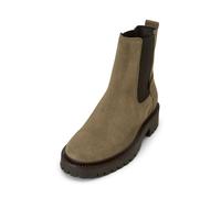 Chelseaboots MARC O'POLO "aus weichem Veloursleder", Damen, Gr. 42, beige (faded braun), Obermaterial: 100% Leder, unifarben, Schuhe Chelseaboots (61028837-42) faded braun