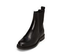 Chelseaboots MARC O'POLO "im Brogue-Style", Damen, Gr. 37, schwarz, Obermaterial: 100% Leder, unifarben, Schuhe Chelseaboots (25841340-37) schwarz