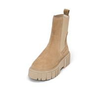 Chelseaboots MARC O'POLO "mit leichter Plateausohle", Damen, Gr. 41, beige (light pure sand), Obermaterial: 100% Leder (Rind), unifarben, Schuhe Chelseaboots (14248733-41) light pure sand