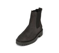 Chelseaboots MARC O'POLO "mit Profilsohle", Damen, Gr. 37, schwarz graphite, Obermaterial: 100% Leder (Rind), unifarben, Schuhe Chelseaboots (46639752-37) schwarz graphite