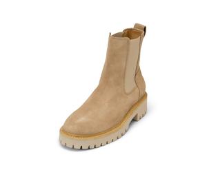 Chelseaboots MARC O'POLO "mit Profilsohle", Damen, Gr. 39, beige (m728), Obermaterial: 100% Leder (Rind), unifarben, Schuhe Chelseaboots (57890558-39) m728