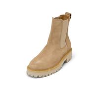 Marc OߴPolo Damen Chelsea Boots aus Leder mit Profilsohle, Braun (Light Pure Sand), 40